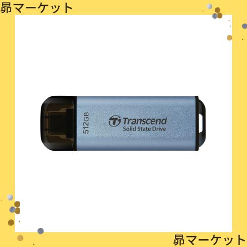 トランセンド ポータブルSSD 512GB 高速 最大1050 MB/s 超小型,軽量11g Type-A/Type-C 両対応 PS4/P | トランセンド ポータブルSSD 512GB USB Type-C 高速 最大1050