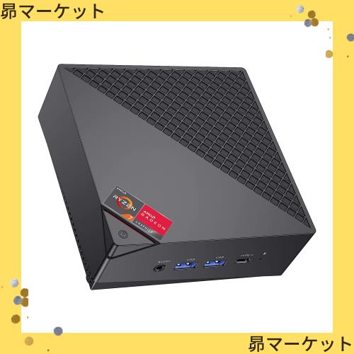 SkyBarium ミニPC Ryzen 7 5700U [2つLANポート] 16GB DDR4 512GB NVMe SSD, Mini PC 8C/16T 最大4.3GHz WiFi6 / Bluetooth5.2 / デュアの通販は