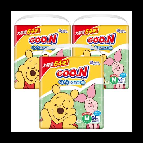 パンツ Mサイズ】グーン ぐんぐん吸収パンツ (6~12kg) 192枚(64枚×3