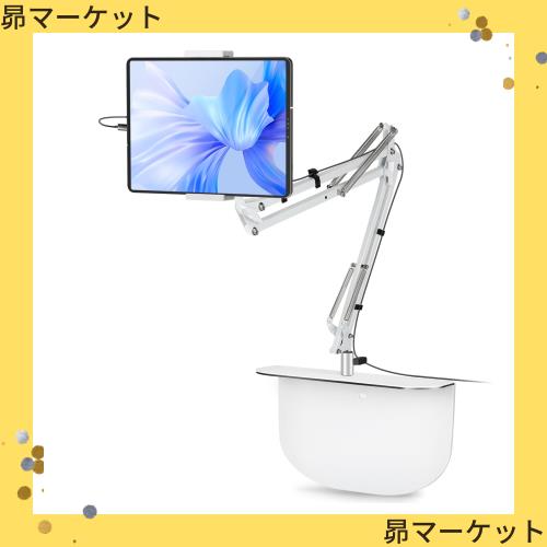 Panovolタブレットスタンド【2024革新型・隠し式台座・ケーブル固定具付き】 タブレット アーム スマホスタンド 寝ながら４つの関節 折りの通販は 5,025円