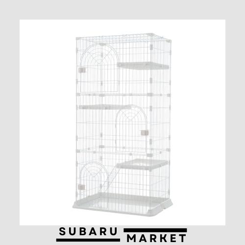 OSJ キャットケージ キャットハウス ペットケージ ケージ 猫ゲージ ハウス おしゃれ 猫 3段 ネコ 多段 留守番 保護 脱走防止 多頭飼い はの通販は