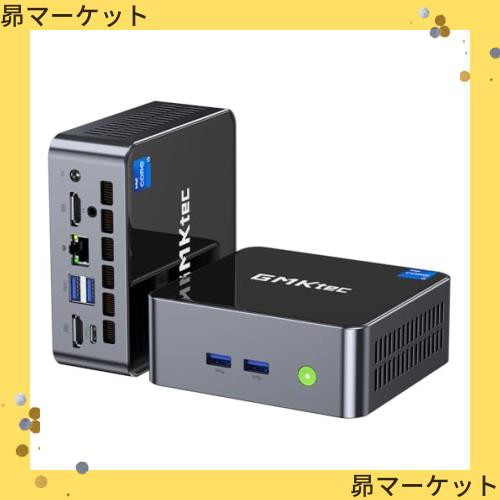 GMKtec ミニPC Intel Core i5 12450 プロセッサー mini pc DDR4 16GB 512GB SSD (最大 4.40GHz、8C/12T) Windows 11 Pro 対応 小型ゲーミ