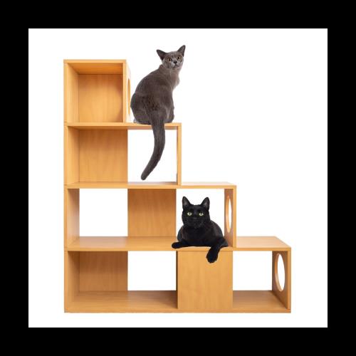 【新品未使用】キャットタワー シェルフ 4段 猫 家具 撥水加工あり 組立簡単 Amazon.co.jp: キャットタワー シェルフ 4段 猫 家具 撥水加工