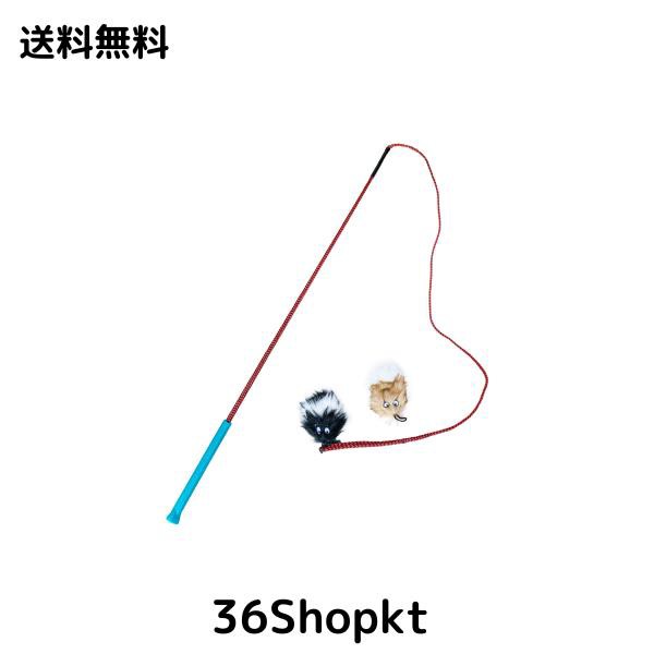 kyjen 犬用釣竿おもちゃ テイルティーザー (ポール＆2個)の通販は