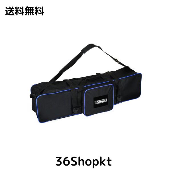 Selens 三脚ケース 110cm 一脚 三脚やスタジオキットに対応 キャリングケース 大容量 外側にポケットあり 撮影機材収納(ブラック)