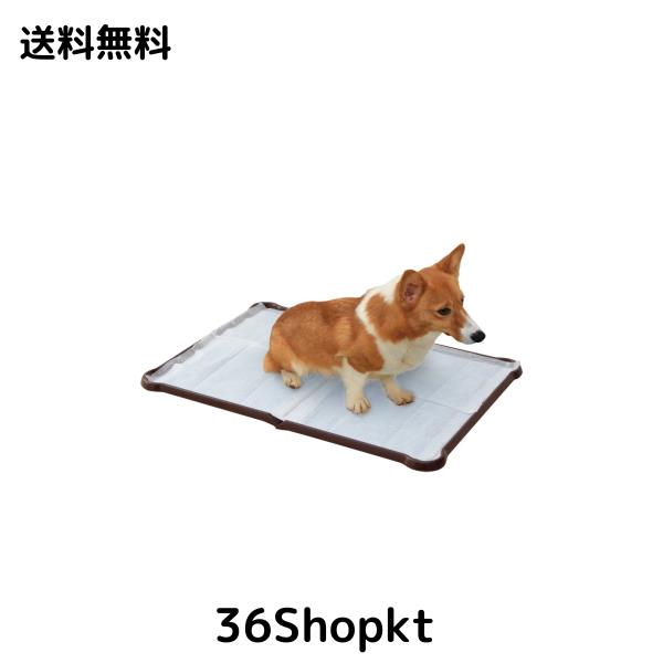 アイリスオーヤマ 犬 トイレ シーツぴたっとトレー ダブルワイド ブラウン P-SPTD