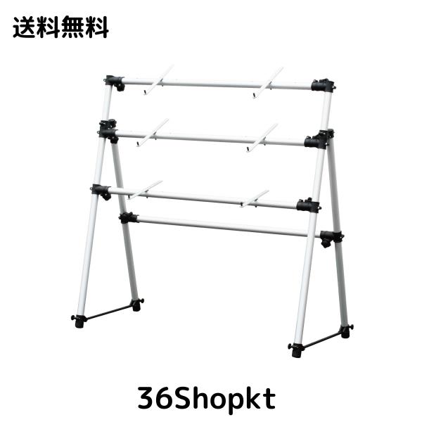 キクタニ キーボードスタンド アルミ製 3段 耐荷重:各段各15Kg 総重量 40Kg迄 KS-3S シルバー