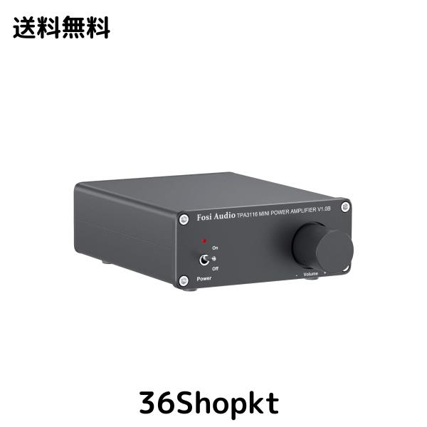Fosi Audio V1.0 オーディオアンプ2チャンネル ステレオHiFiデジタルアンプ パワーアンプ TPA3116ミニ クラスDアンプ 50 W*2 ホームスピの通販は 9,855円