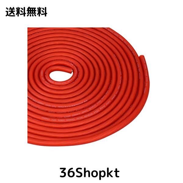 Conext Link 25 FT 4 AWG GAフルゲージバッテリー電源ケーブルアース線のフロストレッドOFC銅