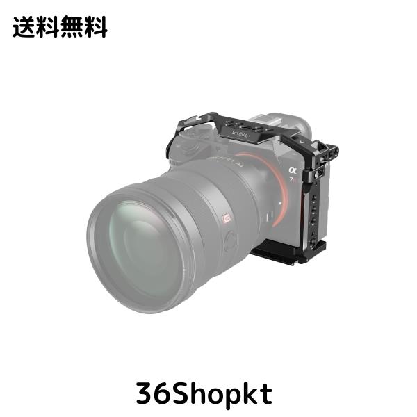 SmallRig A7 III / A7R III カメラケージ Sony Alpha 7 III/Alpha 7R III 用、アルカ規格用クイックリリースプレート付きアルミニウム合
