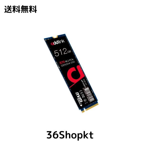 addlink S70 Lite 台湾製 512GB PCIe Gen3.0x4(転送速度3,000MB/秒) NVMe M.2 2280 内蔵SSD メーカー5年保証の通販は 5,388円