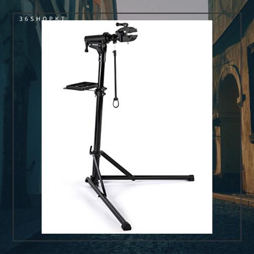 CXWXC 自転車 メンテナンススタンド 安定感 高さ調節 角度調節 ワークスタンド 折りたたみ式 工具トレー付 軽量 コンパクト 収納、持ち運