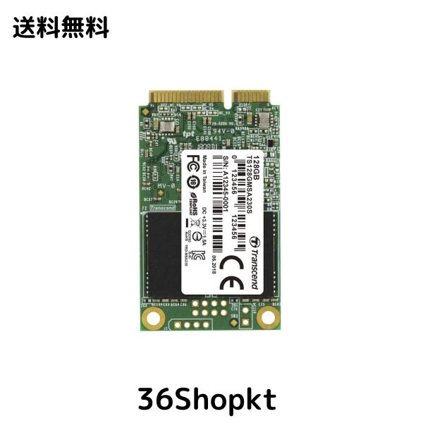 トランセンドジャパン Transcend mSATA SSD 128GB SATA-III 6Gb/s DDR3キャッシュ搭載 3D TLC 採用 TS128GMSA230S