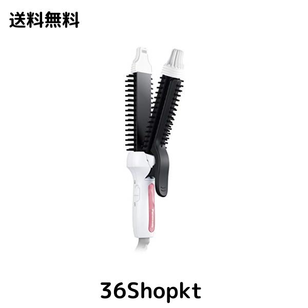 パナソニック ブラシアイロン コンパクト カール・ストレート両用 海外対応 2Way 26mm 白 EH-HV40-W