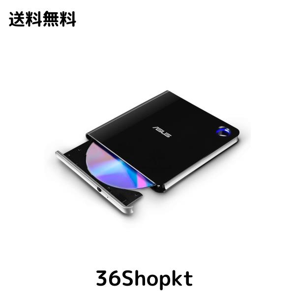 ASUS ブルーレイドライブ Blu-ray 外付け ポータブル バスパワー USB3.1 Win＆Mac ウルトラスリム Type-C M-DISC 書込ソフト付属 SBW-06D5