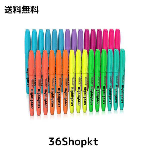 Shuttle Art 蛍光ペン 10色 30本セット 蛍光マーカー 水性 Shuttle Art 蛍光ペン 10色 30本セット 蛍光マーカー 水性