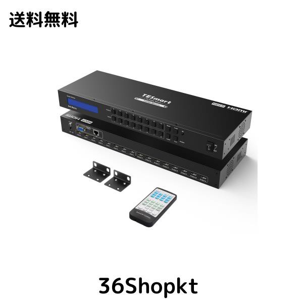 TESmart HDMI マトリックス 8入力8出力 8x8 HDMI 切り替え器 HDMI 分配器 4K@30Hz 8PC8ディスプレイ用 HDMI 切替器 HDMI スプリッター ED