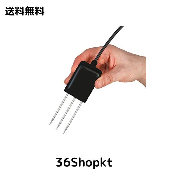 UbiBot RS485 Soil Temperature and Moisture Sensor, Stainless Soil Probe for Greenhouse,Garden,Lawn,Farm,Soil Temperature Humidit