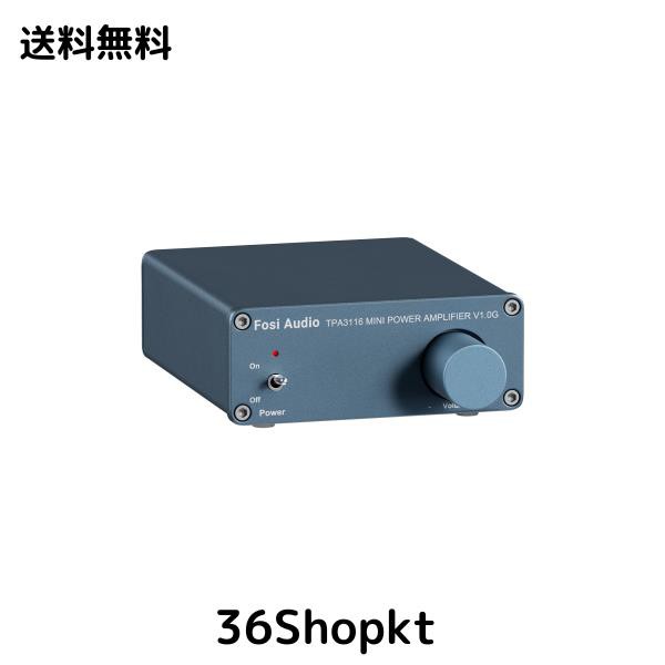 Fosi Audio V1.0 オーディオアンプ2チャンネル ステレオHiFiデジタルアンプ パワーアンプ TPA3116ミニ クラスDアンプ 50 W*2 ホームスピの通販は