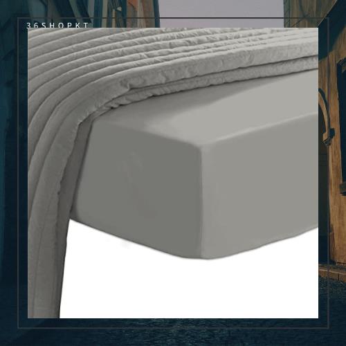 Pizuna 400スレッドカウントコットン ボックスシーツ - ベッドカバー (セミダブル) 長繊維綿100% 高級コットンサテン 家庭洗濯機洗い可