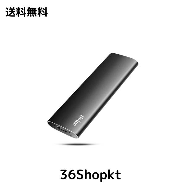 Netac 1TB ポータブルSSD 超小型外付け 最大550MB/s デスクトップストレージ 拡張 Type-C/Type-A 超薄型アルミケース/耐衝撃/静音/ブラッ
