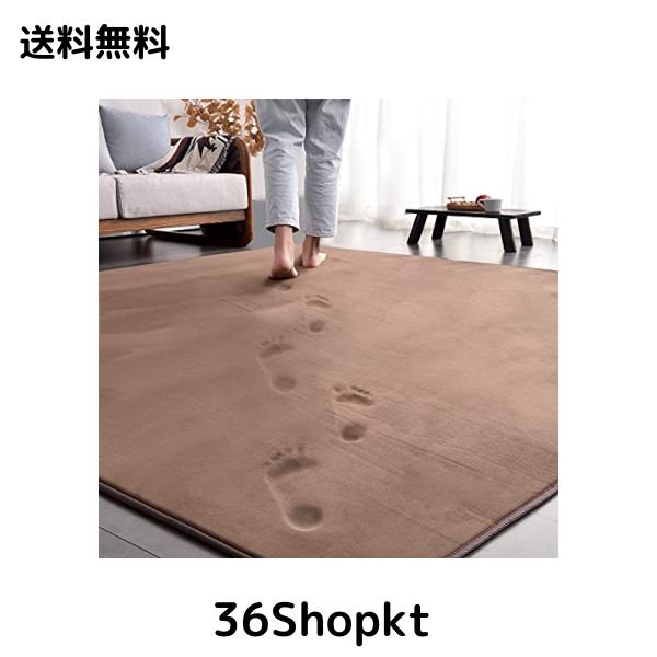 ラグ カーペット 低反発 ラグマット 3畳 厚手15mm 190x240cm 滑り止め付 洗える 防音 床暖房 ホットカーペット対応 防ダニ 抗菌 フランネ