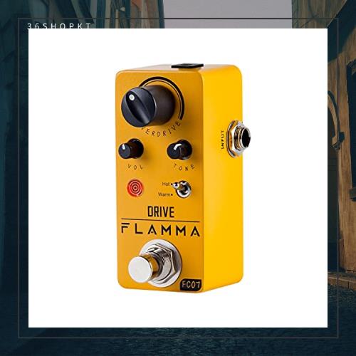 FLAMMA FC07 オーバードライブ エフェクト ペダル ミニ エレキギター ペダル ポータブル トゥルー バイパスの通販は