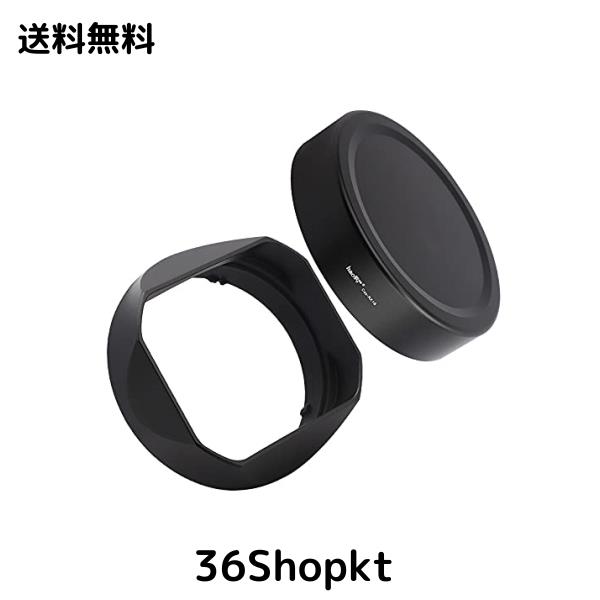 haoge メタル 正方形 レンズフード + フードキャップ 富士フィルム にとって に適用Sony Cyber Shot DSC RX1 RX1R RX1RII rx1m2 and sony