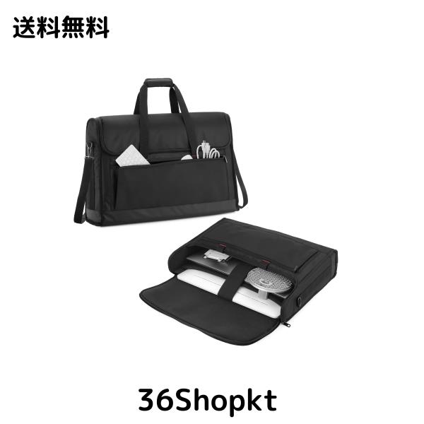 Trunab LCD用キャリングバッグ 24インチ用 LCD用（液晶ディスプレイ）トートバッグ ポケット付き ハンドル付きバッグ ブラックの通販は 9,222円