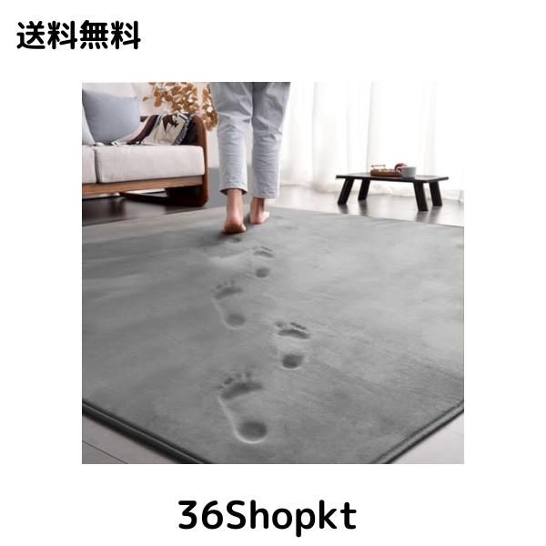 aicomri カーペット ラグマット ラグ 低反発 3畳 厚手15mm 190x240cm 洗える じゅうたん 厚い ホットカーペットカバー 滑り止め付 撥水加