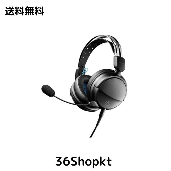 オーディオテクニカ ATH-GL3 BK ゲーミングヘッドセット/密閉型/PC/PS4/PS5/Switch/Xbox One/取り外しマイク / 3.5mmステレオ4 極ミニプ