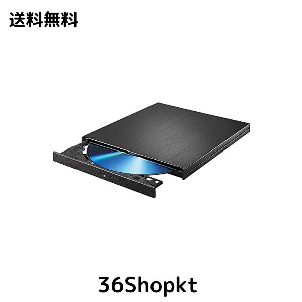 アイ・オー・データ I-O DATA ポータブルブルーレイドライブ 再生・保存ソフト付き Type-C対応 Win/Mac両対応 バスパワー ブラック BRP-U 17,787円