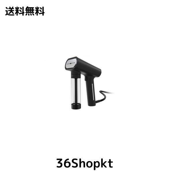 スチームワン(SteamOne) 衣類スチーマー S-Nomad NS1750B ブラック 軽量/パワフル18gスチーム/30秒起動/容量150ml/ペットボトルで連続使