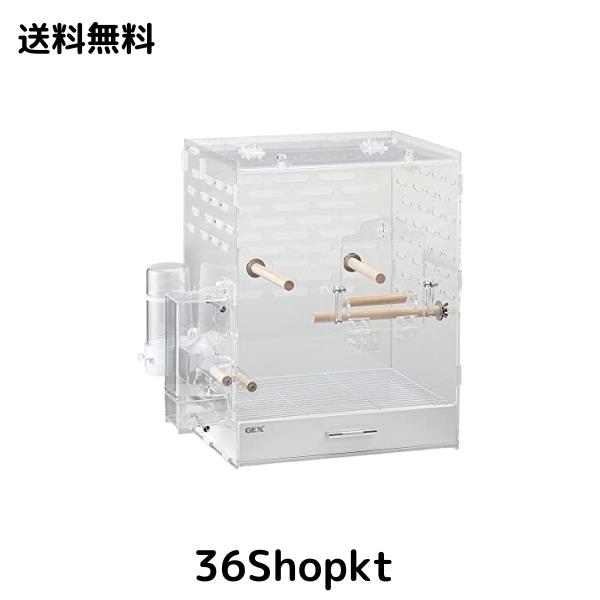 ジェックス コトリウム350-II 43.5×29×44.5cm とまり木・エサ入れ・水入れ付