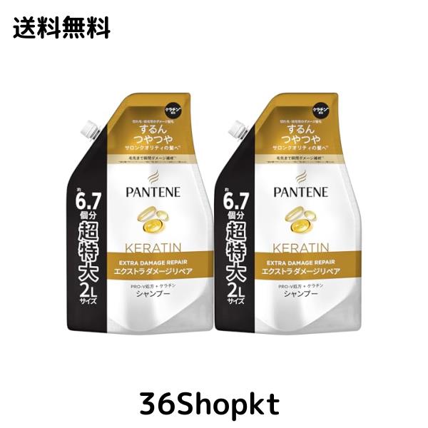 パンテーン エクストラダメージリペア シャンプー つめかえ 超特大 2L × 2個セット 【Amazon.co.jp限定】の通販は 5,518円