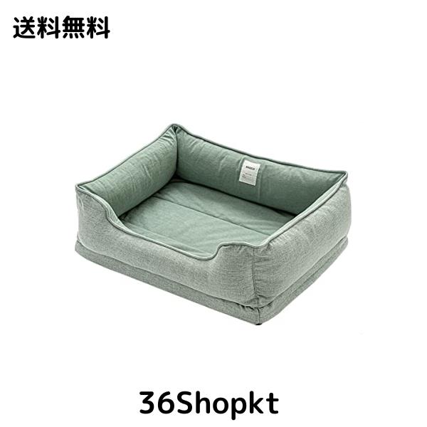 AKAGIICHI 犬 ベッド ペットベッド 猫ベッド ペットソファー 洗える フワフワ 四角型 夏 四季適用 姿勢矯正 防寒 耐噛み素材 滑り止め 取