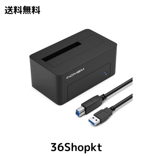 INDMEM SAS/SATA アダプター SAS/SATA HDD/SSDスタンド USB 3.0接続 SAS/SATA ハードディスクケース SAS/SATA カードリーダー 2.5/3.5イ
