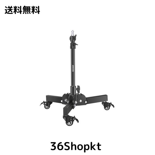 NEEWER 耐荷重ライトスタンド 折りたたみ式三脚スタンド（最大高さ2.4ft） キャスター付き 低角度/卓上撮影用 写真ライトスタンド ソフト