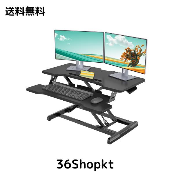 GIBBON MOUNTS スタンディングデスク 卓上 幅77×40cm ガス圧昇降式テーブル 昇降デスク高さ調節可 昇降デスク フリーデスク デスクライの通販は 17,137円