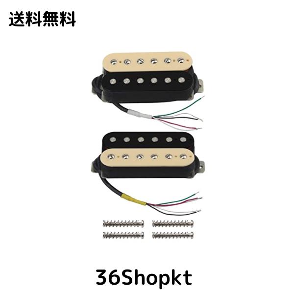 FLEOR アルニコ 5 ギター ピックアップ ゼブラ ネックとブリッジ