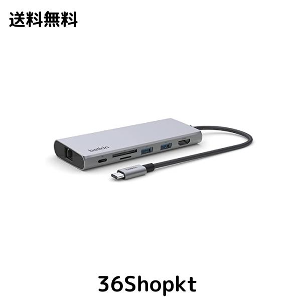 Belkin 7 in 1 USB-C 2.5Gbps イーサネットハブ USB-C PD 100W 4K HDMI SDカード iPad/iPad Pro/iPad mini/MacBook/M1M2 MacBook Pro/M1M