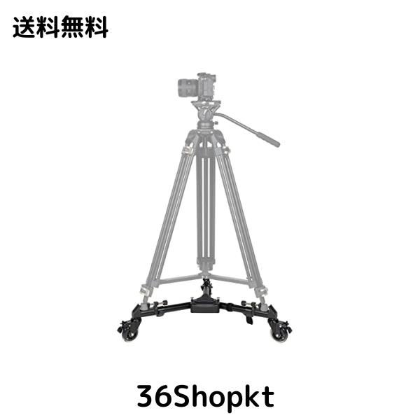 SmallRig ビデオ三脚用 ドリー 汎用プーリー 耐荷重15kg 折りたたみ式3輪 安定 収納バッグ付き-3986