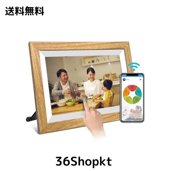 YENOCK デジタルフォトフレーム 10.1インチ 多機能WiFi 32GB内蔵ストレージ 人感センサー タッチスクリーン 音楽 動画 転送 遠隔 カレンの通販は