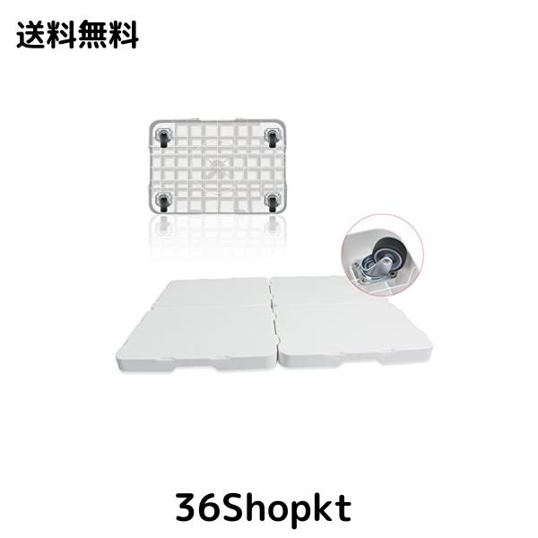 連結平台車キャリー収納ホーム 台車軽量 静音 ネット重0.85kg 耐荷重120kg 幅28.5×奥行40.5×高さ6.1cm ポリプロピレン 白… (白（40*27