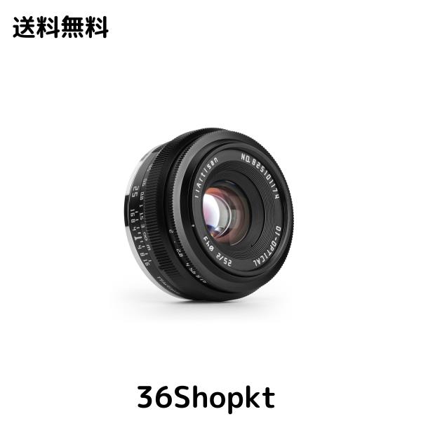 TTArtisan 25mm F2.0 APS-C X マウントレンズ, 富士フィルム Xマウント 【2年保証付】の通販は 9,496円