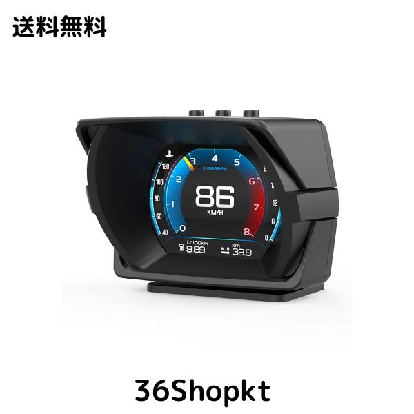 GIGC OBD2 メーター、タコメーター、車 ヘッドアップ