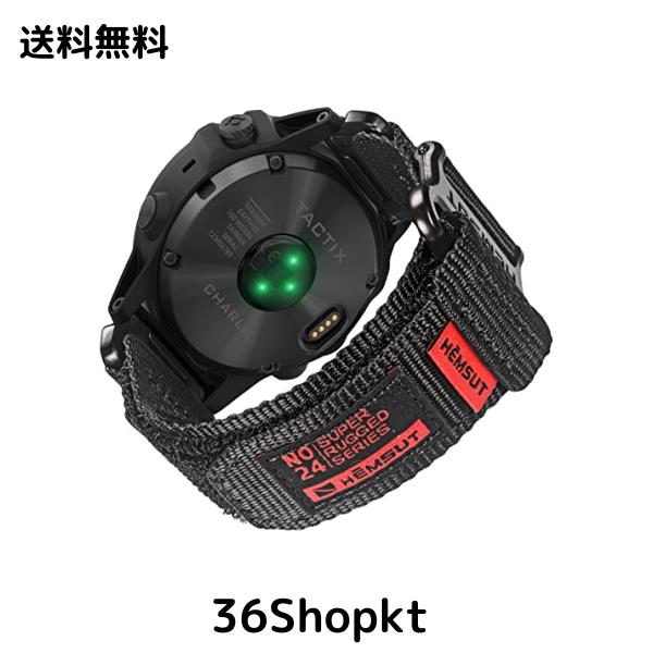 GARMIN ガーミンベルト 22MMナイロンスポーツバンド Garmin Fenix 7 Solar / Fenix 7 Sapphire Solar / EPIX 2 / Fenix 5 / Fenix 5 Plus