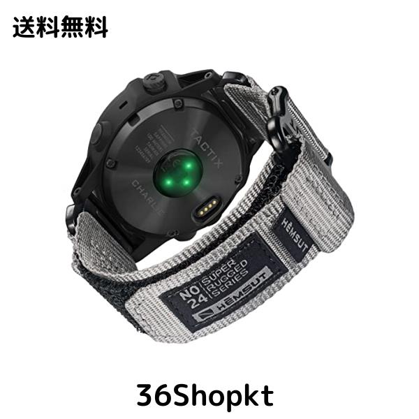 GARMIN ガーミンベルト 26MMナイロンスポーツバンド Garmin Fenix 5X / Fenix 5X Plus/Fenix 6X / Fenix 6X Pro/Fenix 6X Sapphire/Tacti