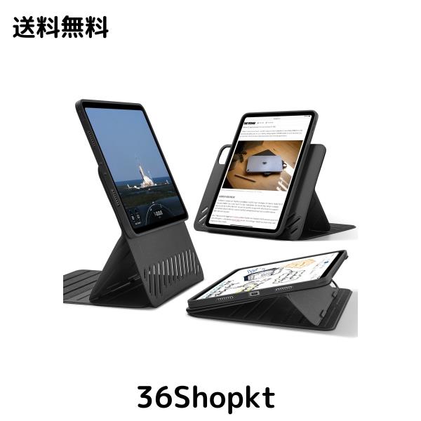 ESR iPad Pro 11インチ ケース (2022/2021/2020/2018、第4/3/2/1世代) 専用 取外し可能なマグネットカバー付き回転式ケース 縦向き/横向