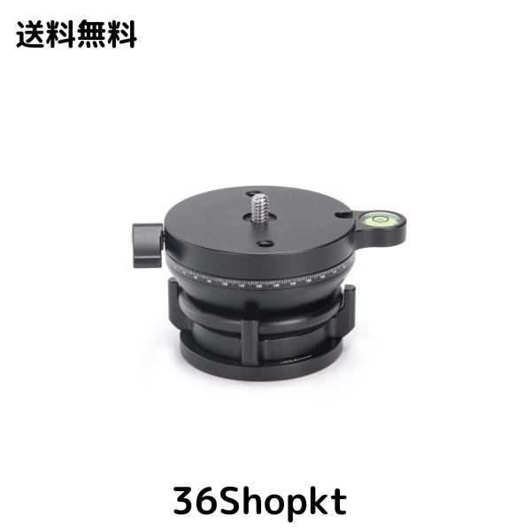 SWFOTO LB-68R レベリングベース 低重心 雲台 アルミニウム合金製 最大負荷10KG 水平360回転し